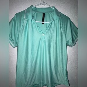 Mondetta Mint Green Short Sleeve Zip Polo